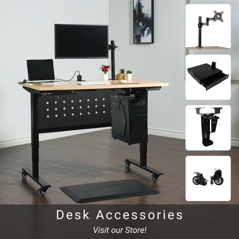 PROGRESSIVE AUTOMATIONS Under Desk Cable Tray Organizer - Black (DO-06-Black) - Image 5